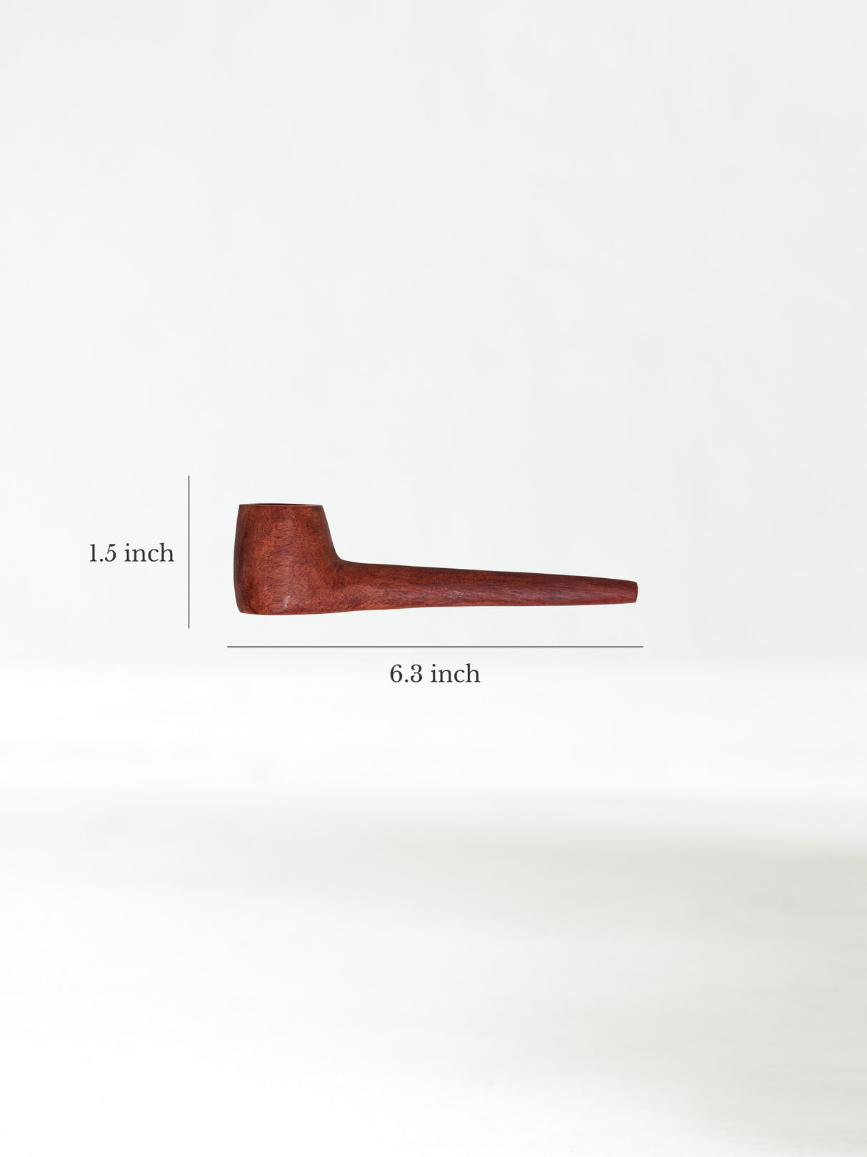 Palo Sangre Wooden Smoking Pipe Dimension | si0490