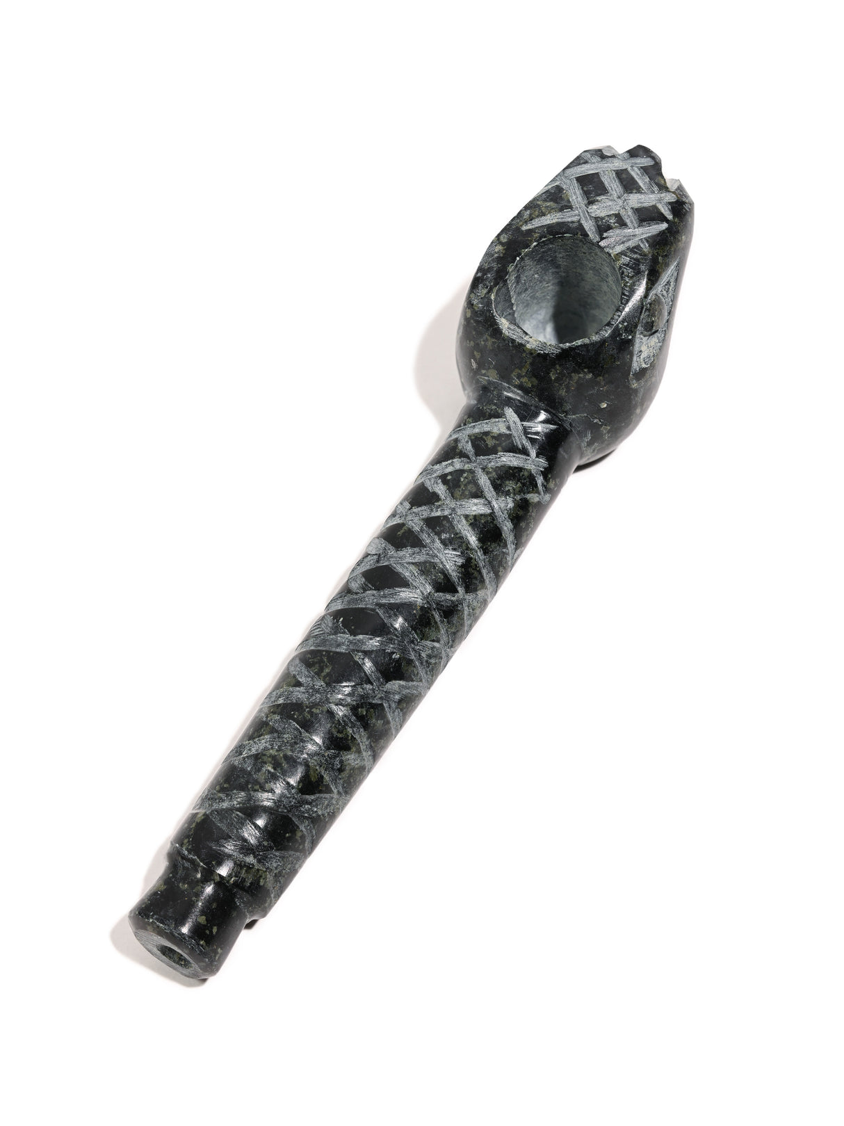 Stone Carved Pipe - Serpent | si0491-Large