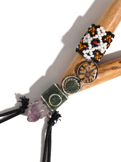 Kuripe Pipe with Stone Inlay 1 | si0492