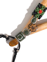 Kuripe Pipe with Stone Inlay | si0493