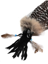 Sacred Prayer Feather Fan with Quartz 1 | si0519-Black