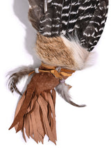 Sacred Prayer Feather Fan with Quartz | si0519-Brown