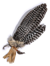 Sacred Prayer Feather Fan with Quartz