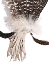 Sacred Prayer Feather Fan with Quartz 1 | si0519-Stone