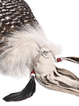 Sacred Prayer Feather Fan with Quartz 2 | si0519-Stone