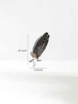 Sacred Prayer Feather Fan with Quartz Dimension | si0519-White