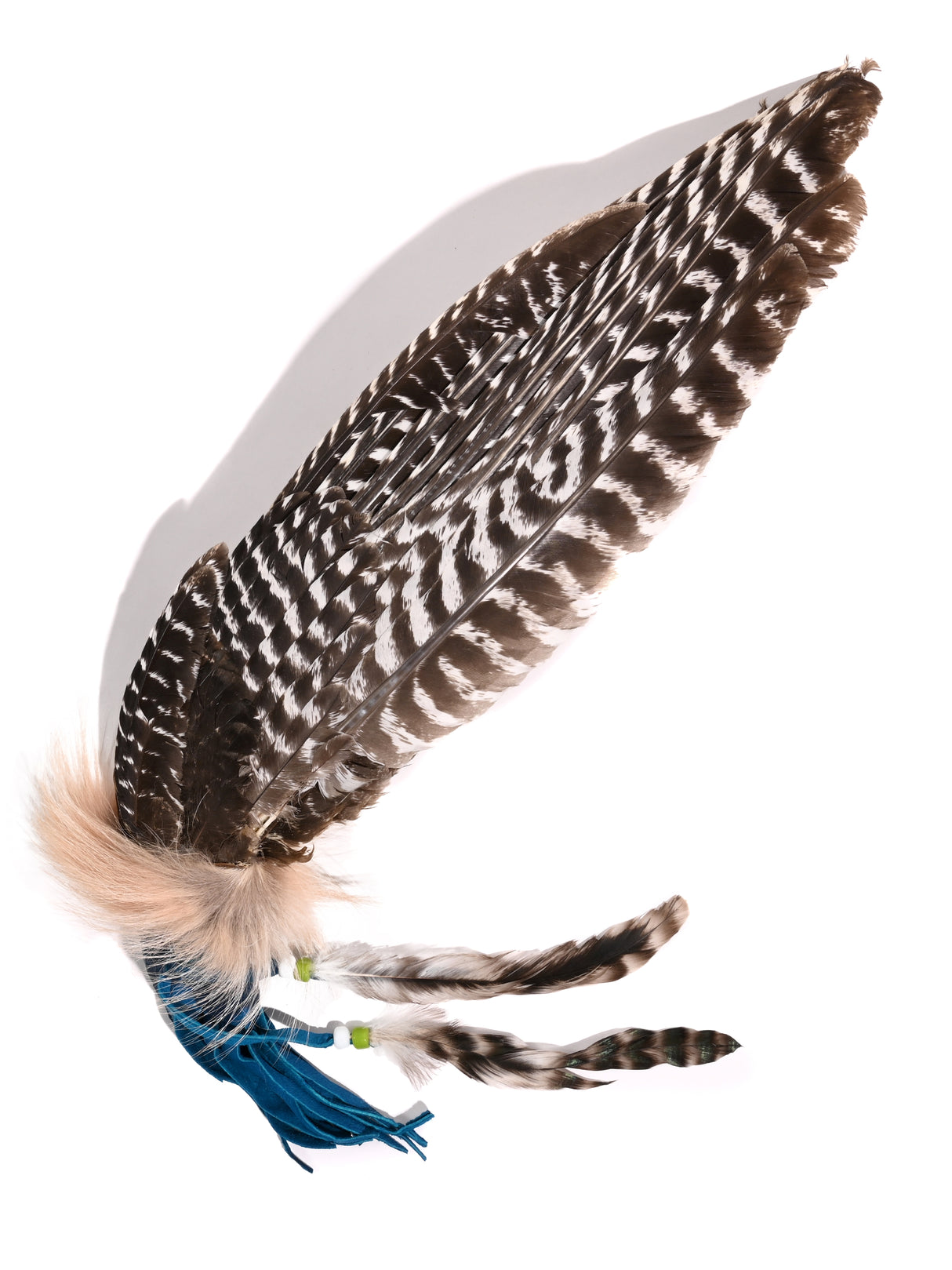 Sacred Prayer Feather Fan with Quartz