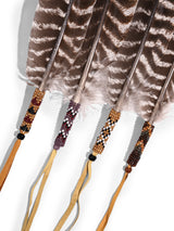 Sacred Prayer Feather - Beaded Wrap 2 | si0522-Earth