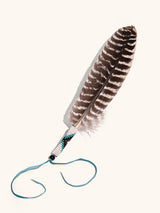 Sacred Prayer Feather - Beaded Wrap