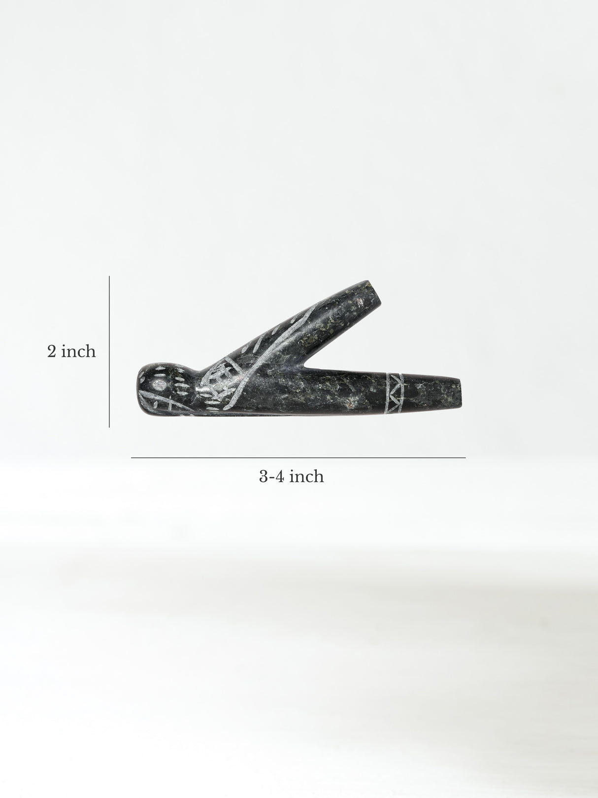 Kuripe Pipe of Machu Picchu Stone Hummingbird Dimension | si0528