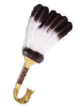 Sacred Prayer Feather Fan with Beaded Handle