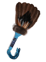 Sacred Prayer Feather Fan with Beaded Handle
