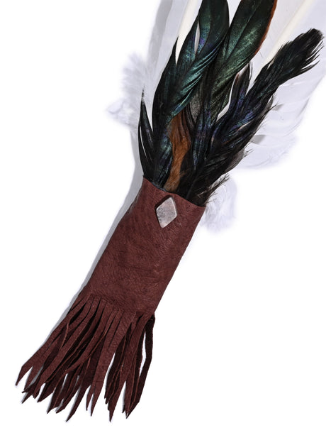 Medicine Man Prayer Fan | si0573-Chocolate