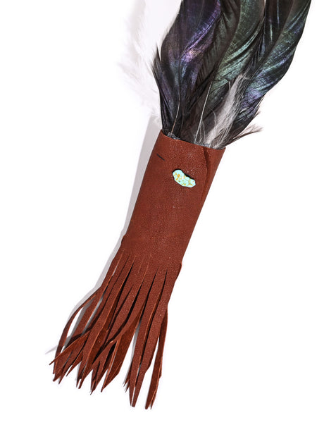 Medicine Man Prayer Fan - Chocolate 1 | si0573-Chocolate