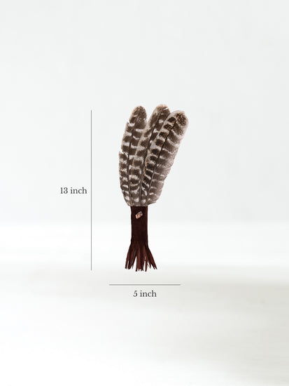 Medicine Man Prayer Fan | si0573-Chocolate