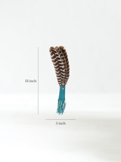 Medicine Man Prayer Fan | si0573-Teal