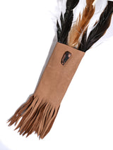 Medicine Man Prayer Fan - Brown-Dark-Tipped-Feathers_02| si0575-Brown-Dark-Tipped-Feathers