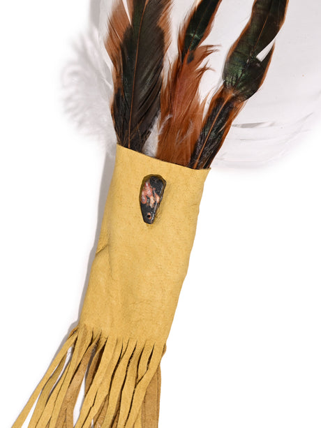 Medicine Man Prayer Fan - Gold 1 | si0575-Gold