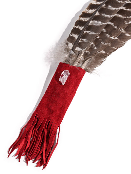 Medicine Man Prayer Fan | si0575-Red