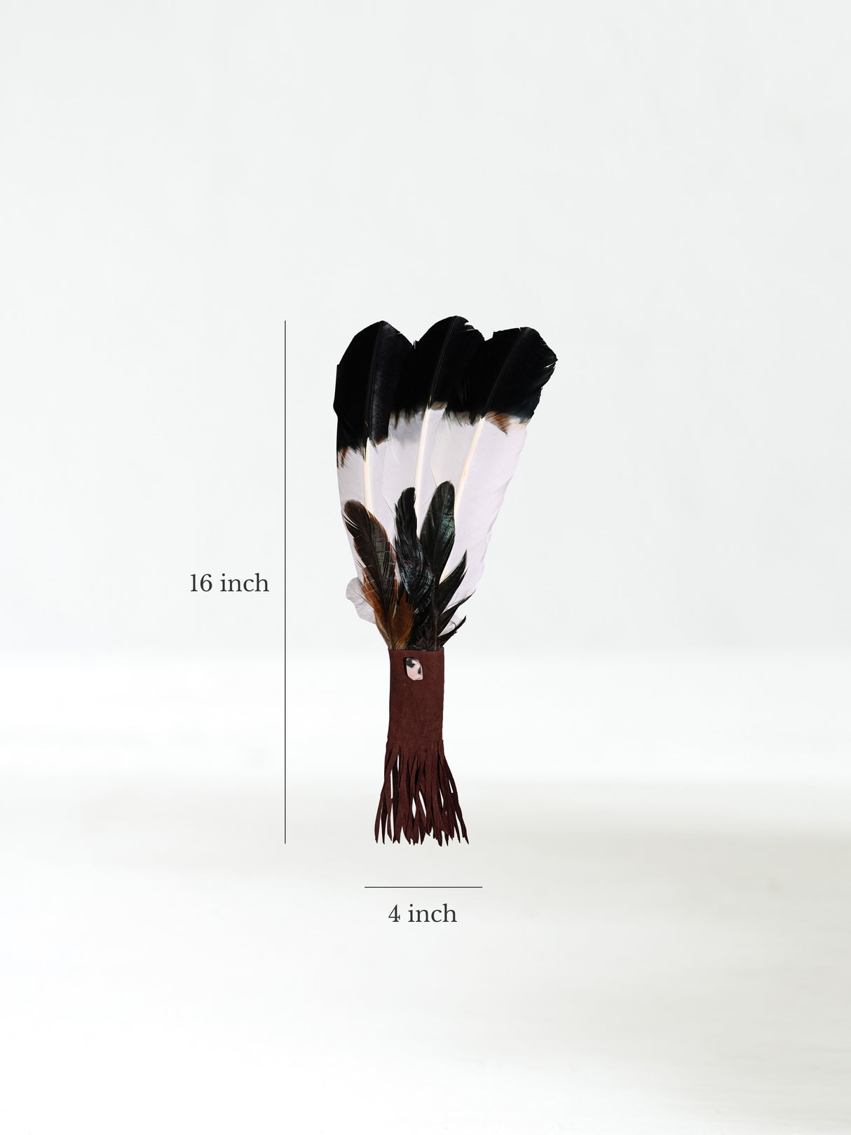 Medicine Man Prayer Fan Dimension | si0575-Chocolate-Dark-Tipped
