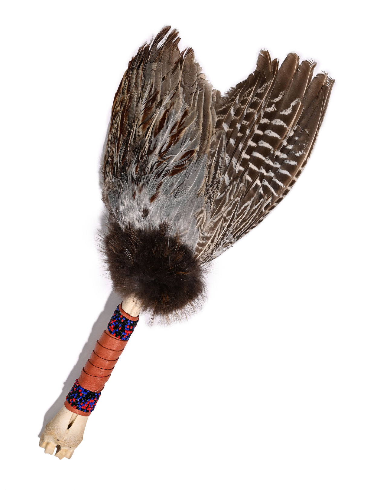 Spirit Prayer Fan with Bone Handle