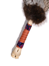 Spirit Prayer Fan with Bone Handle - Brown 1 | si0578-Brown