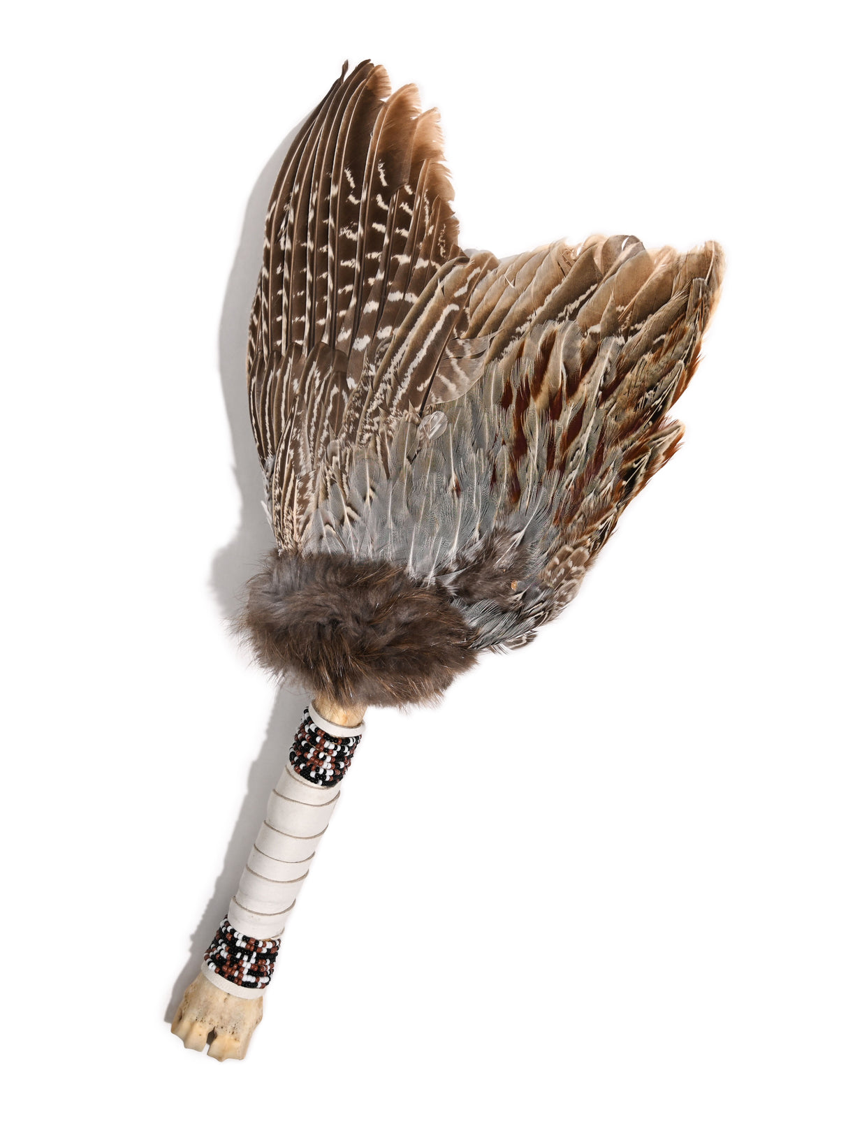 Spirit Prayer Fan with Bone Handle