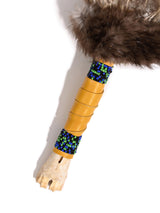 Spirit Prayer Fan with Bone Handle | si0578-Gold