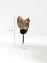Spirit Prayer Fan with Bone Handle - Red Dimension | si0578-Red