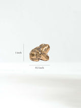 Andean Frog of Abundance – Brass Figurine Dimension | si0629