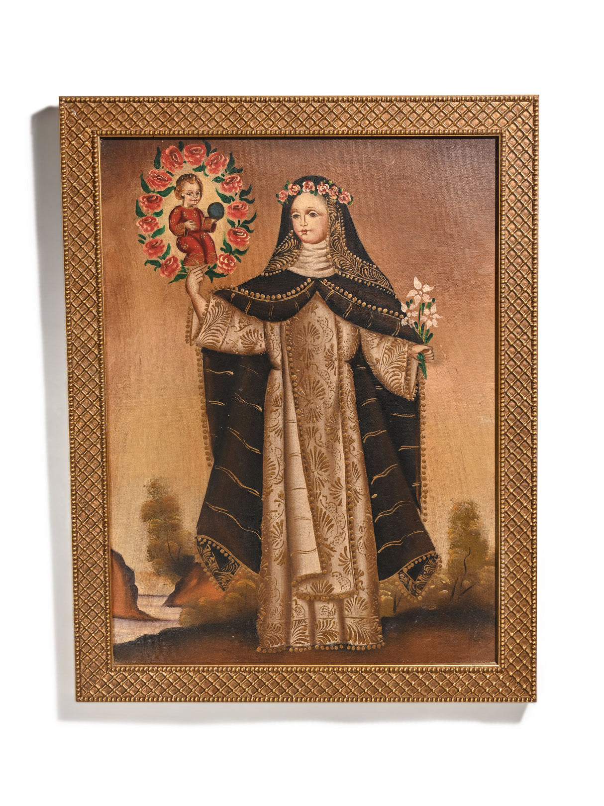 Vintage St. Rose of Lima Cuzco School Painting 1 | sipc02
