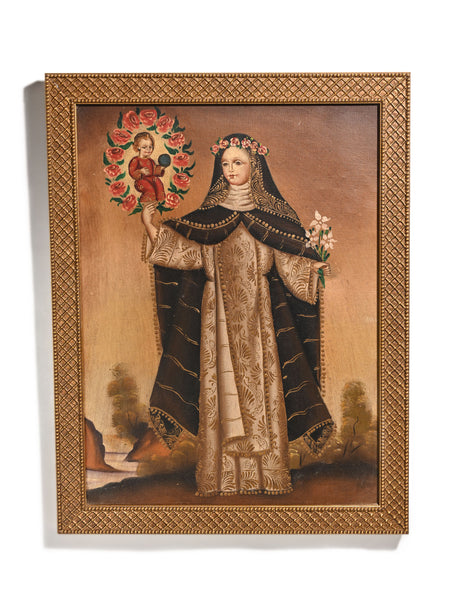 Vintage St. Rose of Lima Cuzco School Painting 1 | sipc02