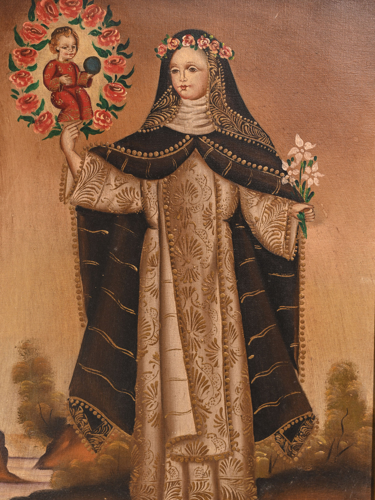 Vintage St. Rose of Lima Cuzco School Painting 2 | sipc02