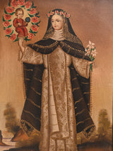 Vintage St. Rose of Lima Cuzco School Painting 2 | sipc02
