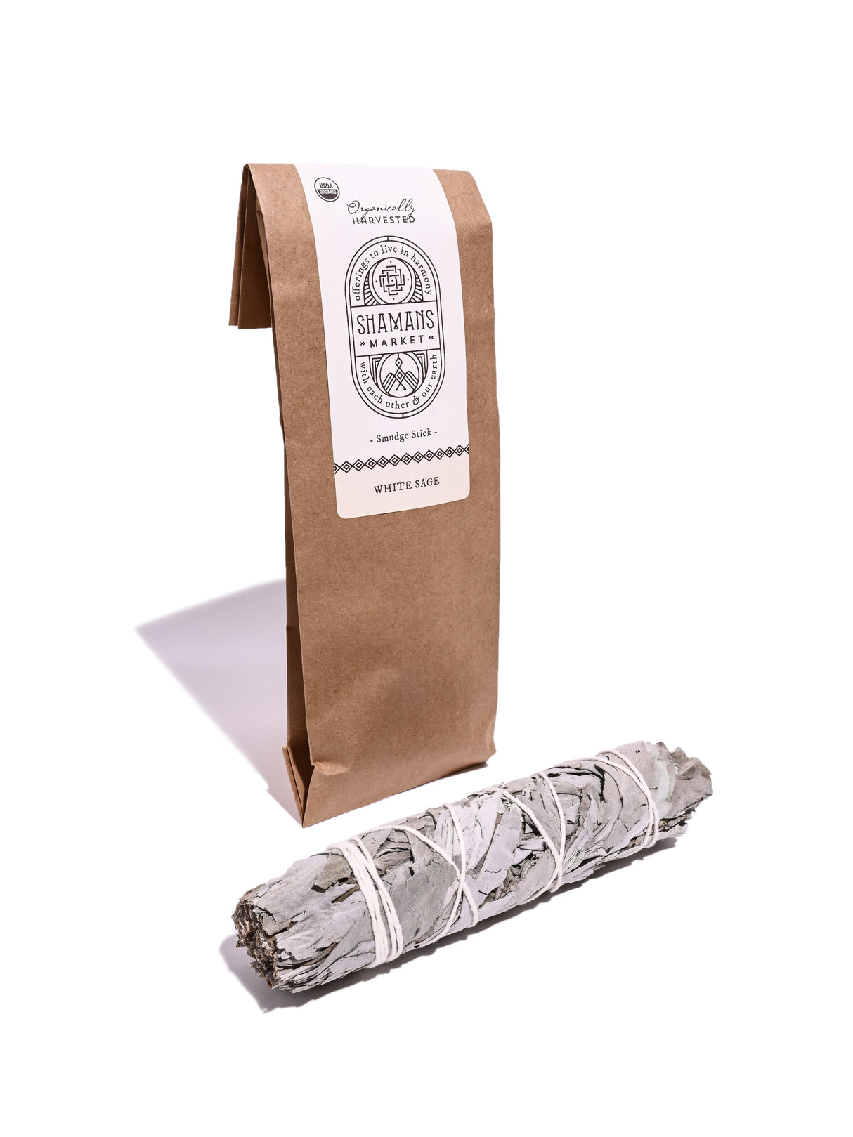 White Sage Native American Grown Smudge Sticks