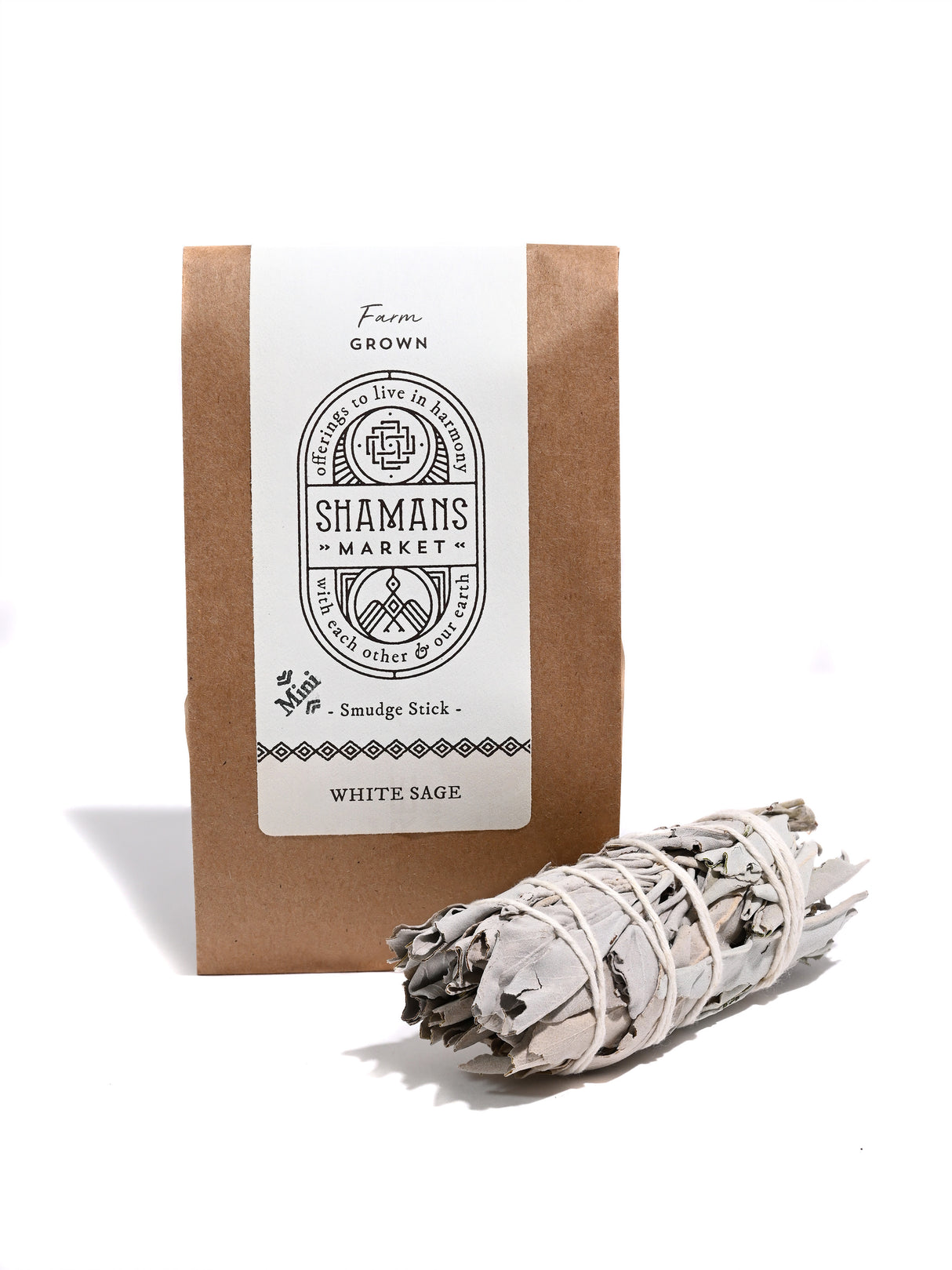 White Sage Native American Grown Smudge Sticks