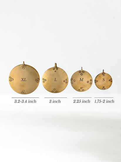 Tibetan Melong Shamanic Mirror Pendant | j0402-small | j0219 | j0402-large | j0586