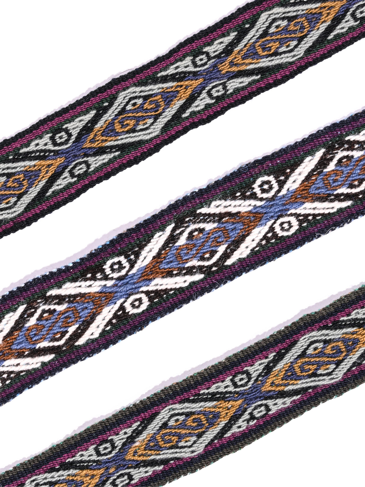 Chincheros Handwoven Chumpi Belt Group  | tx0053-Black Berry