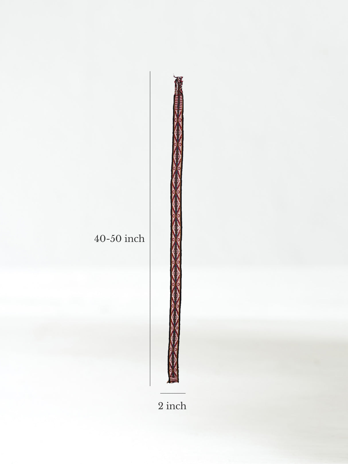 Chincheros Handwoven Chumpi Belt Dimension  | tx0053-clay