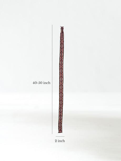 Chincheros Handwoven Chumpi Belt Dimension  | tx0053-clay