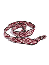 Chincheros Handwoven Chumpi Belt | tx0053-Rojo-Brown