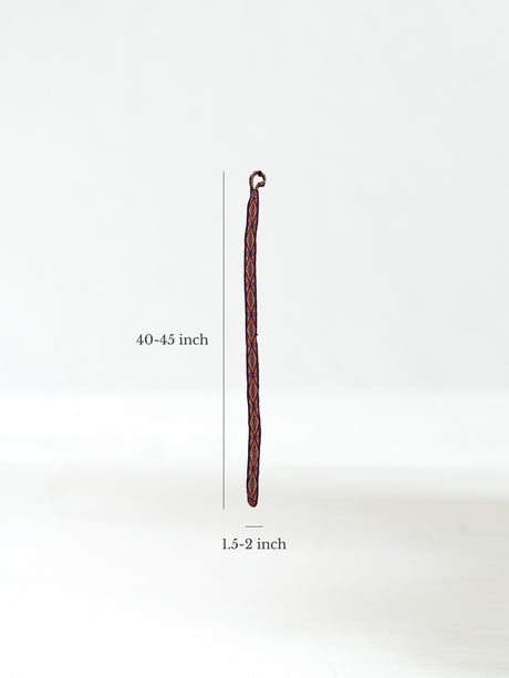 Chincheros Handwoven Chumpi Belt Dimension | tx0053-rojo