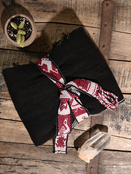 Chincheros Handwoven Chumpi Belt LS | tx0053-Sienna White