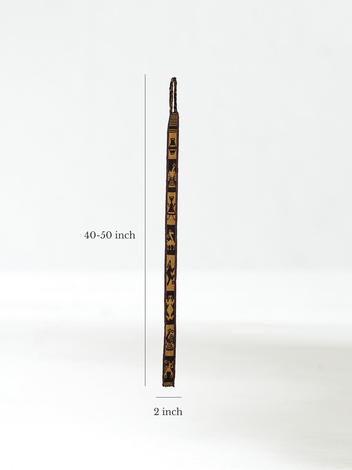 Chincheros Handwoven Chumpi Belt Dimension | tx0053-Summer Night