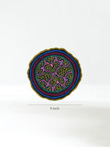 Shipibo Embroidery Round - Protection of Children 2 | tx0103