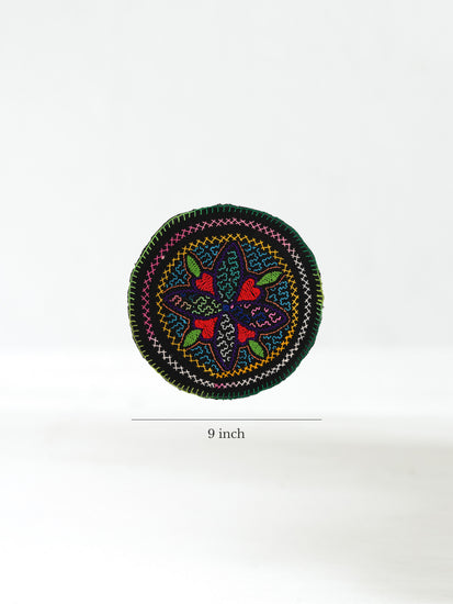 Shipibo Embroidery Cloth - Round Dimension | tx0104