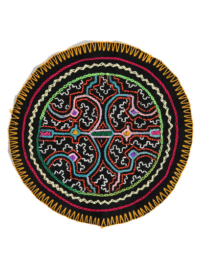 Shipibo Embroidery Cloth - Round | tx0106