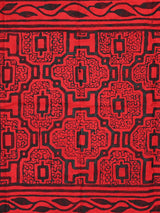 Shipibo Painted Cloth - Henna-Black 2 | tx0185