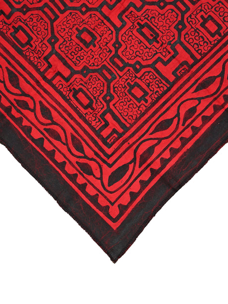 Shipibo Painted Cloth - Henna-Black 3 | tx0185