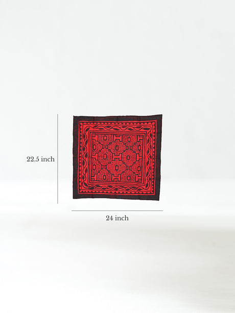 Shipibo Painted Cloth - Henna-Black Dimension | tx0185